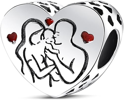 MULA Dijes de plata de ley 925 para pulseras y collares, colgantes colgantes, cuentas de árbol familiar, joyería para mujeres