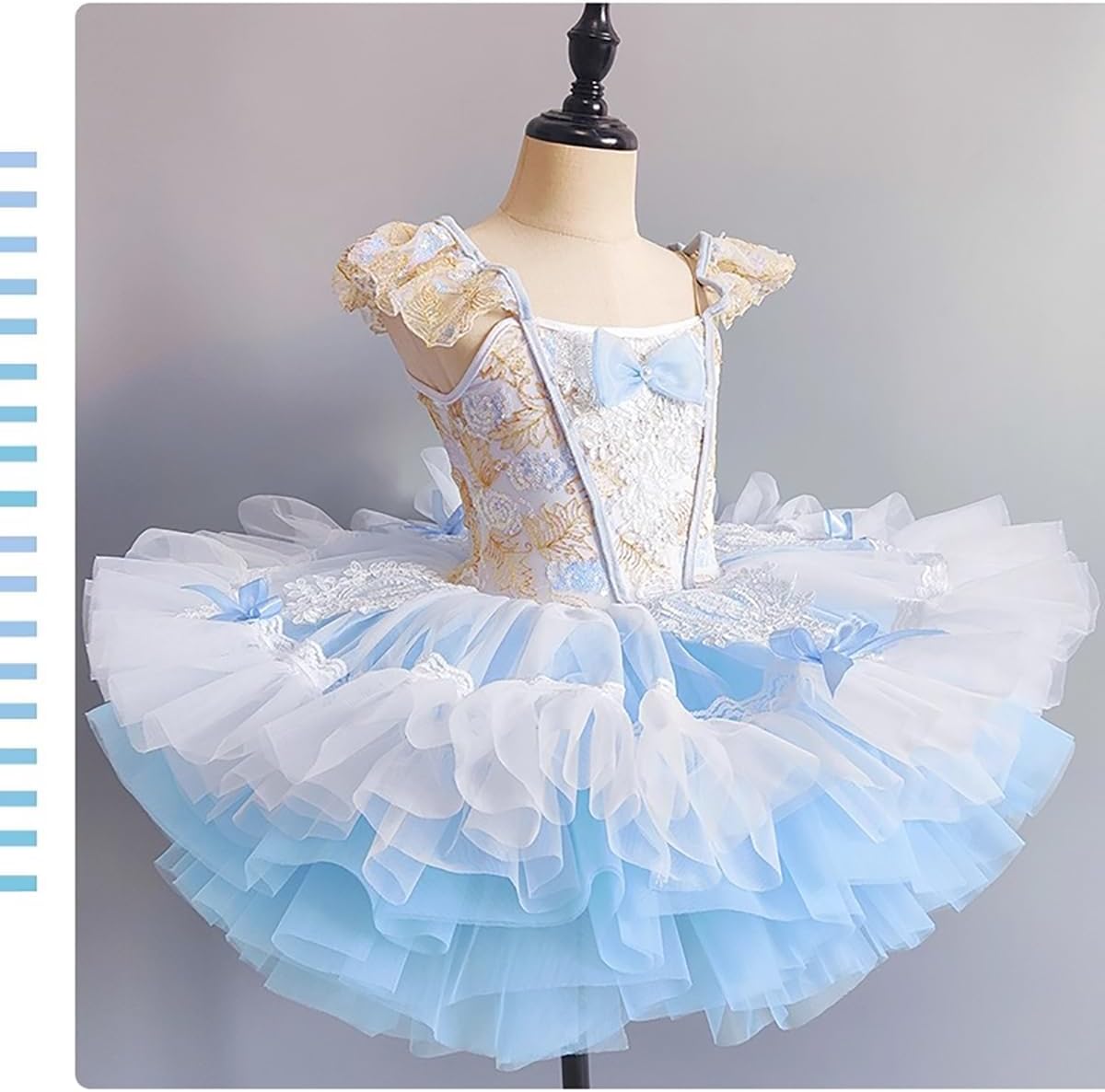Ballet Skirt Girls Tutu Skirt Professional Children's Dance Costume Girl Princess Skirt Baby Tutu Skirt new,Blue,L