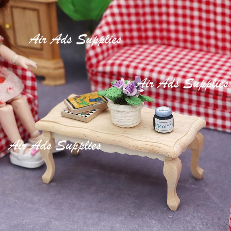 AirAds Dollhouse (Wholesale 20pcs) 1:12 Miniature furntiure Coffee Table (Unfinished)