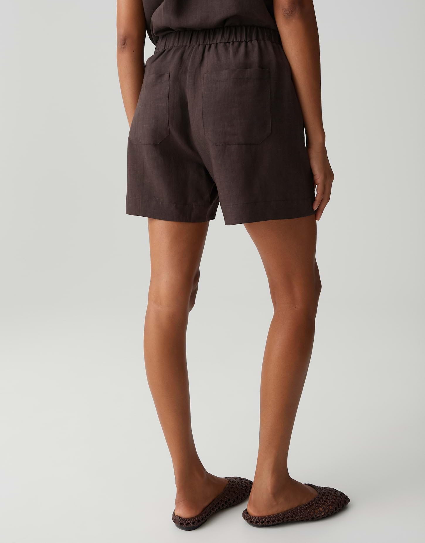 OPUS Damen Shorts | MELANE Oasis aus ECOVERO™ Viskose Leinenmix