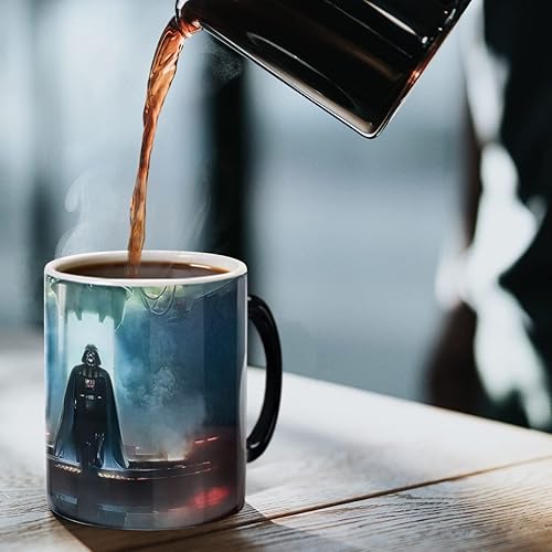 Miniatura 6 de Morphing Mugs Star Wars  Obi-Wan Kenobi  La oscuridad ha llegado  Una taza de cerámica que cambia de color de 11 oz  Imagen revelada cuando se añade