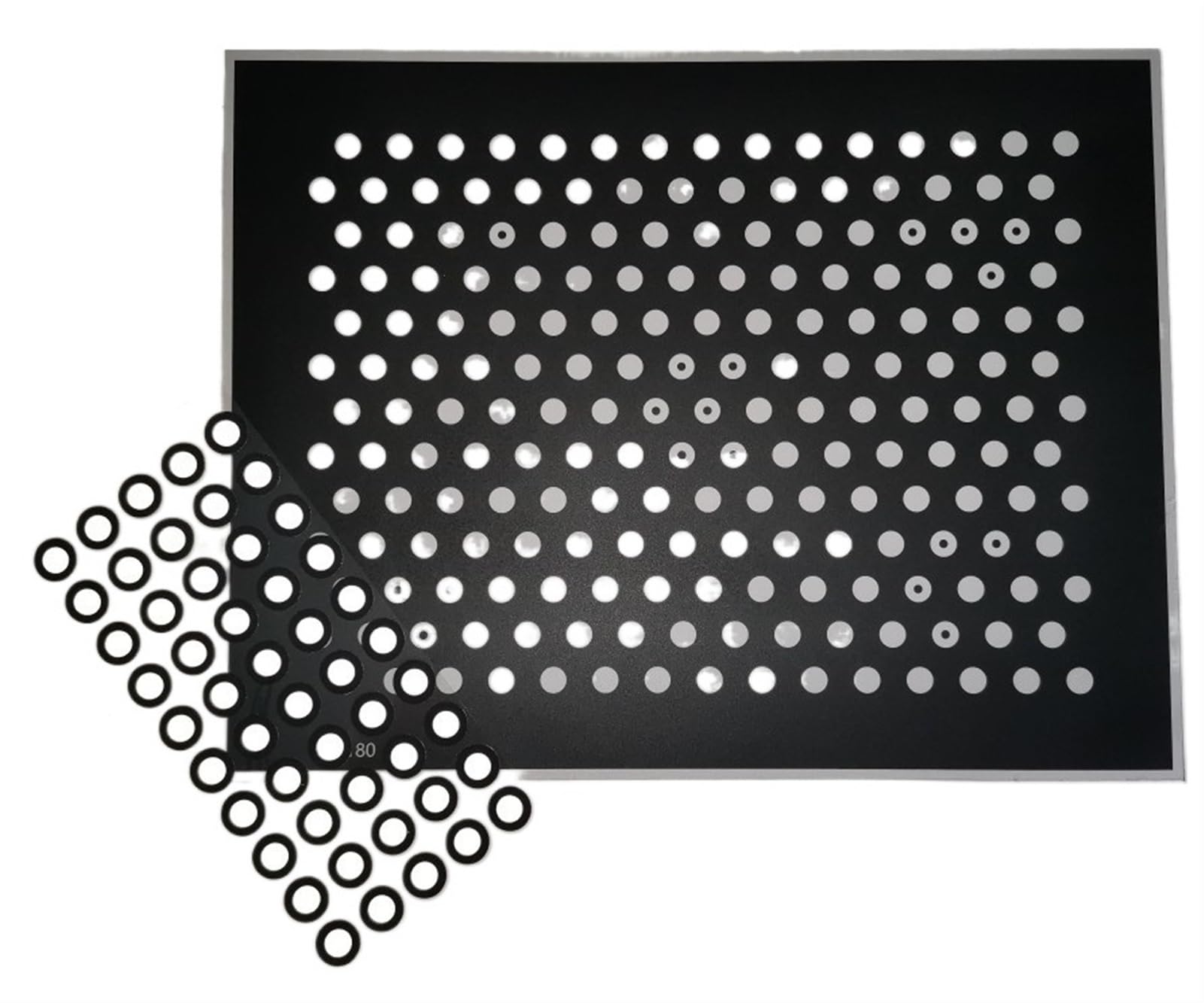 1000 punktów Ręczny skaner 3D Pozycjonowanie celów, 3D Magnetyczny punkt znakowania Punkt wklejania Punkt znakowania reflektora dla skomplikowanych szczegółów(Inner 6mm out10mm (1000))