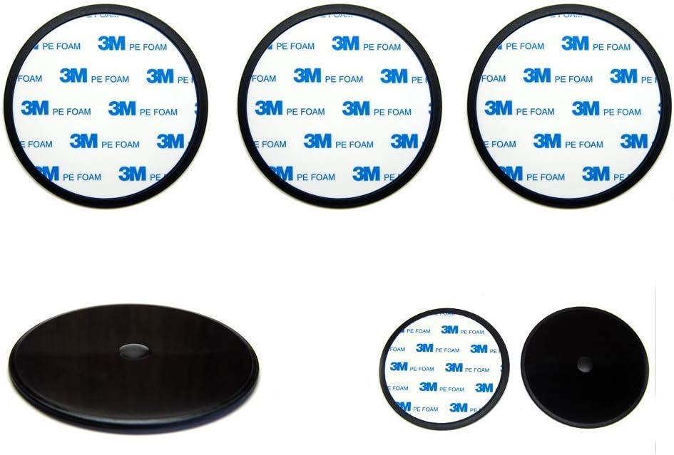 3-Pack Ramtech 90mm (3.5") 3M PE Foam Tape Car Dash Dashboard Adhesive Sticky Suction Cup Mount Disc Disk Pad For GPS / Mobile Cell Phone / Car DVR / MP4 / Tablet PC / Car DVR / MP4 / E-book.- DMD90