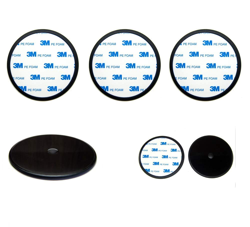 3-Pack Ramtech 90mm (3.5") 3M PE Foam Tape Car Dash Dashboard Adhesive Sticky Suction Cup Mount Disc Disk Pad For GPS / Mobile Cell Phone / Car DVR / MP4 / Tablet PC / Car DVR / MP4 / E-book.- DMD90