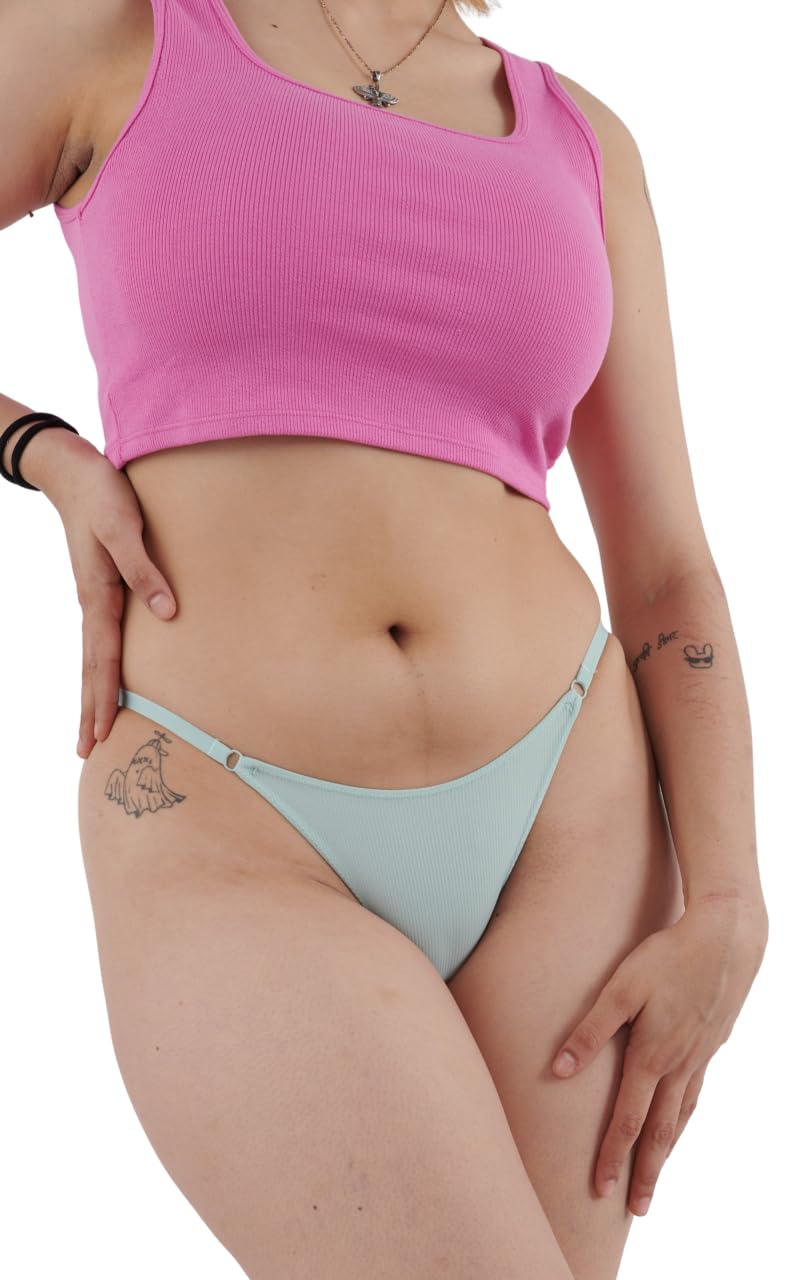 BIG LITTLE LEMONS Women’s String Cheeky Mint - XXXL