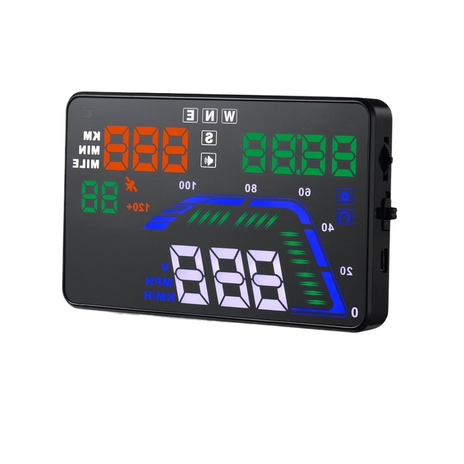 Proyector De Velocímetro De Coche De 5,5 ", Pantalla Frontal, GPS, Hud, Proyector De Coche, Odómetro De Velocidad Automático Digital Instrumento Multifunción