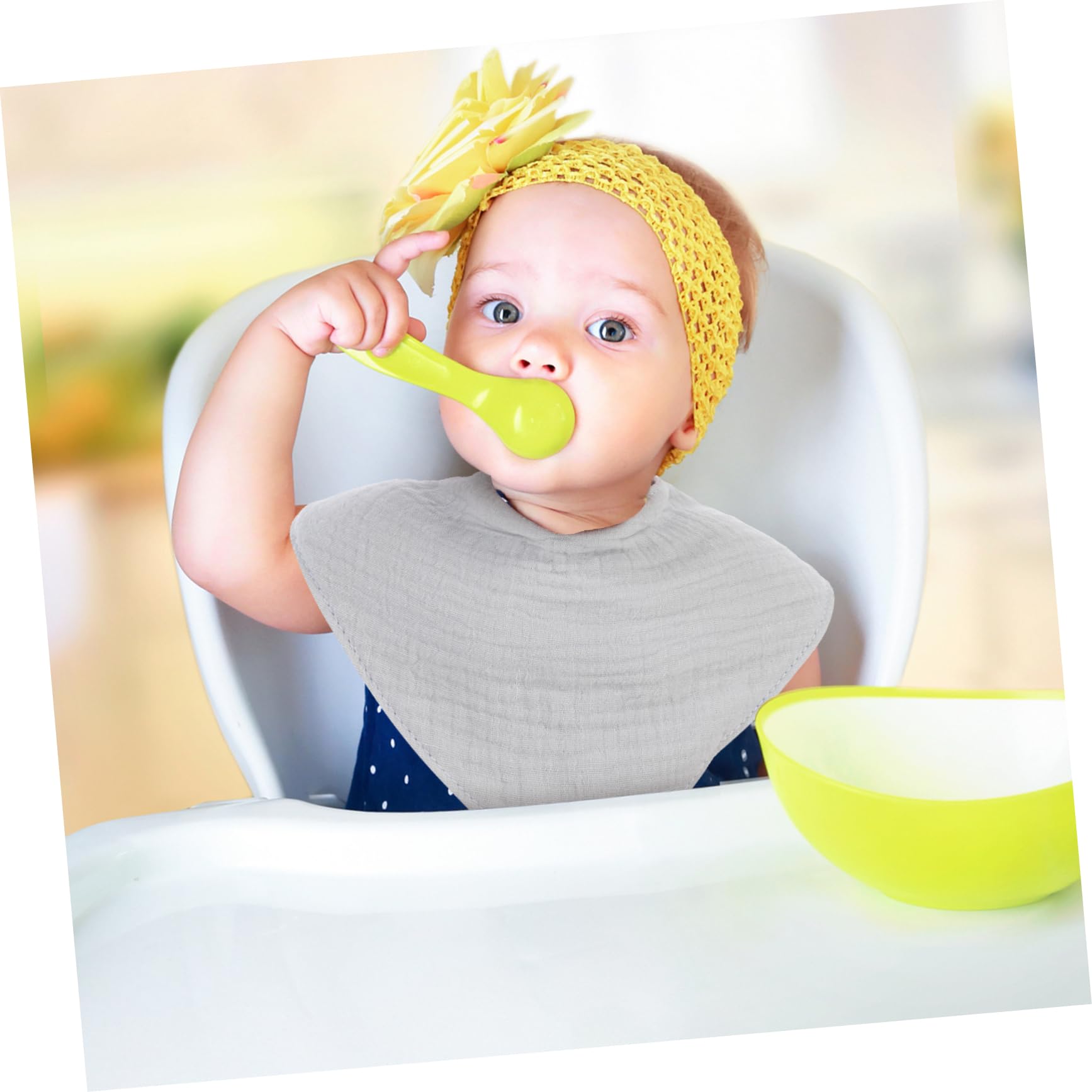 Toyvian 15 Asciugamani Triangolari Asciugamani Per Bambini Asciugamani Per Neonati Turbante Per Bambini Bavaglini Per Lo Svezzamento Bambini Bavaglini Che Assorbono Acqua Bavaglini