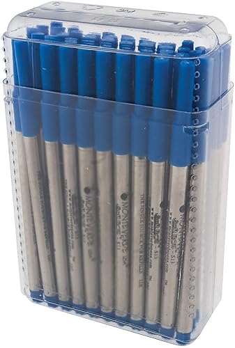 Vista 69 de Monteverde Repuesto de bolígrafo para adaptarse a bolígrafos Sheaffer, punta media, rollo suave, negro, 2 por paquete (S132BK) Negro -,Rojo