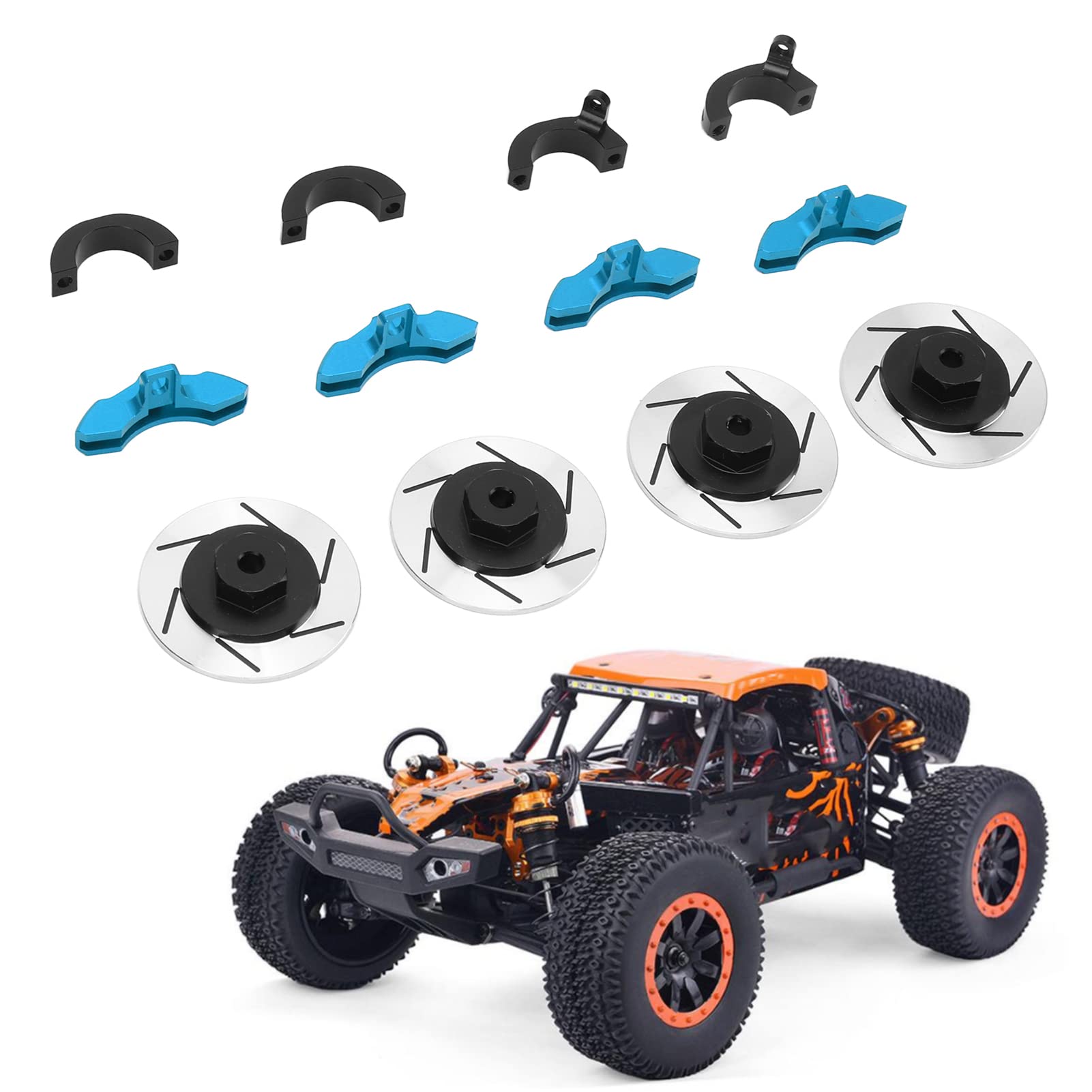 plplaaoo Adaptador Hexagonal de Rueda de Disco de Freno de Aluminio de 12 mm Piezas de Mejora de Alto Rendimiento para Coche CC02 CC 02 1/10 RC Aleación de Aluminio Ligera y Duradera (Azul)