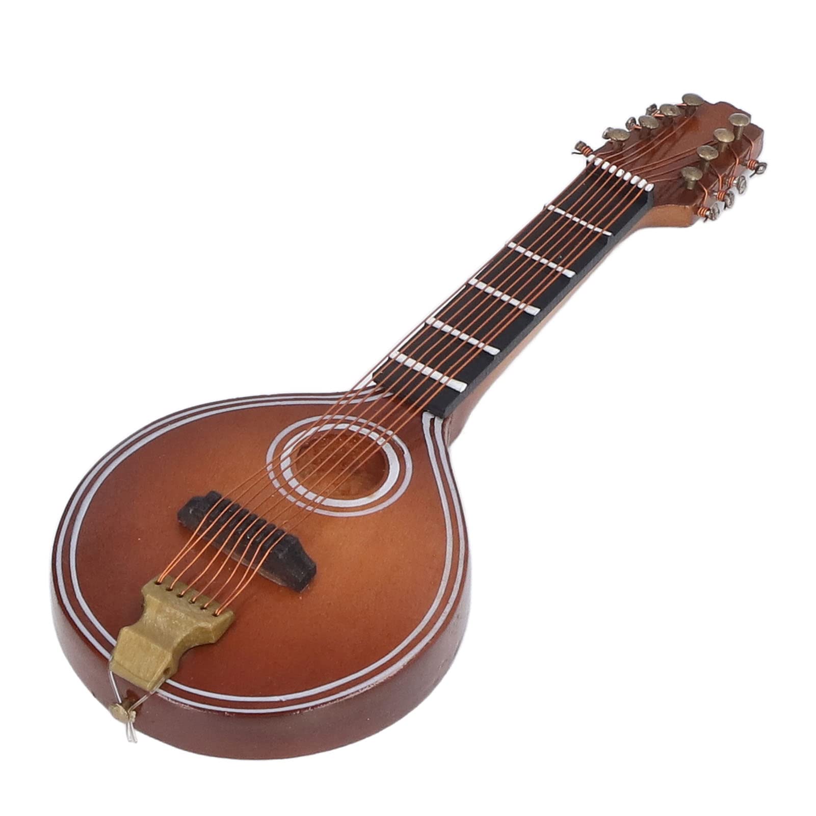 Mini-Mandoline-Instrument, 8-saitiges massives Mini-Mandoline-Universalmodell mit gepolstertem Griff