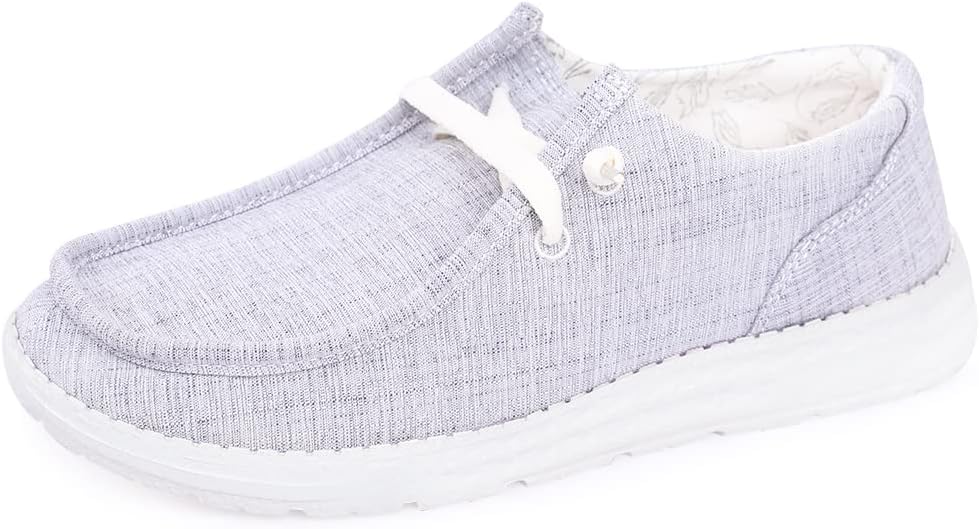 BENEKER Women's Loafers Slip On Low Top Sneakers Casual Boat Shoes Comfortable Walking Flats Breathable Canvas Shoes