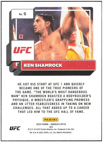 Miniatura 2 de 2023 Donruss Optic UFC #6 Ken Shamrock NM+-MT Light Heavyweight NM+-MT MMA Fighting