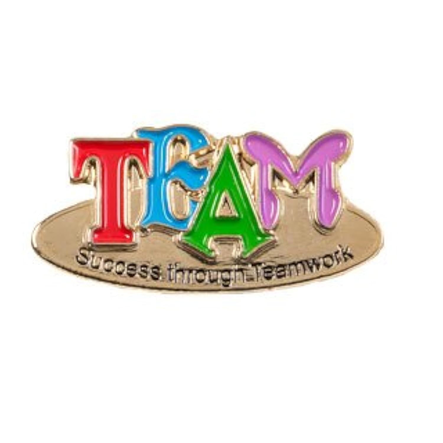 Team Spirit Lapel Pins – 10 “Success Through Teamwork” Enamel Pins for Recognition, Rewards, and Motivation
