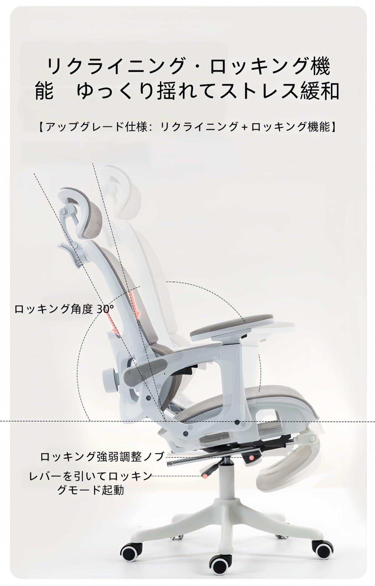 Amazon.co.jp: GTGODEL オフィスチェア 跳ね上げ式アームレスト