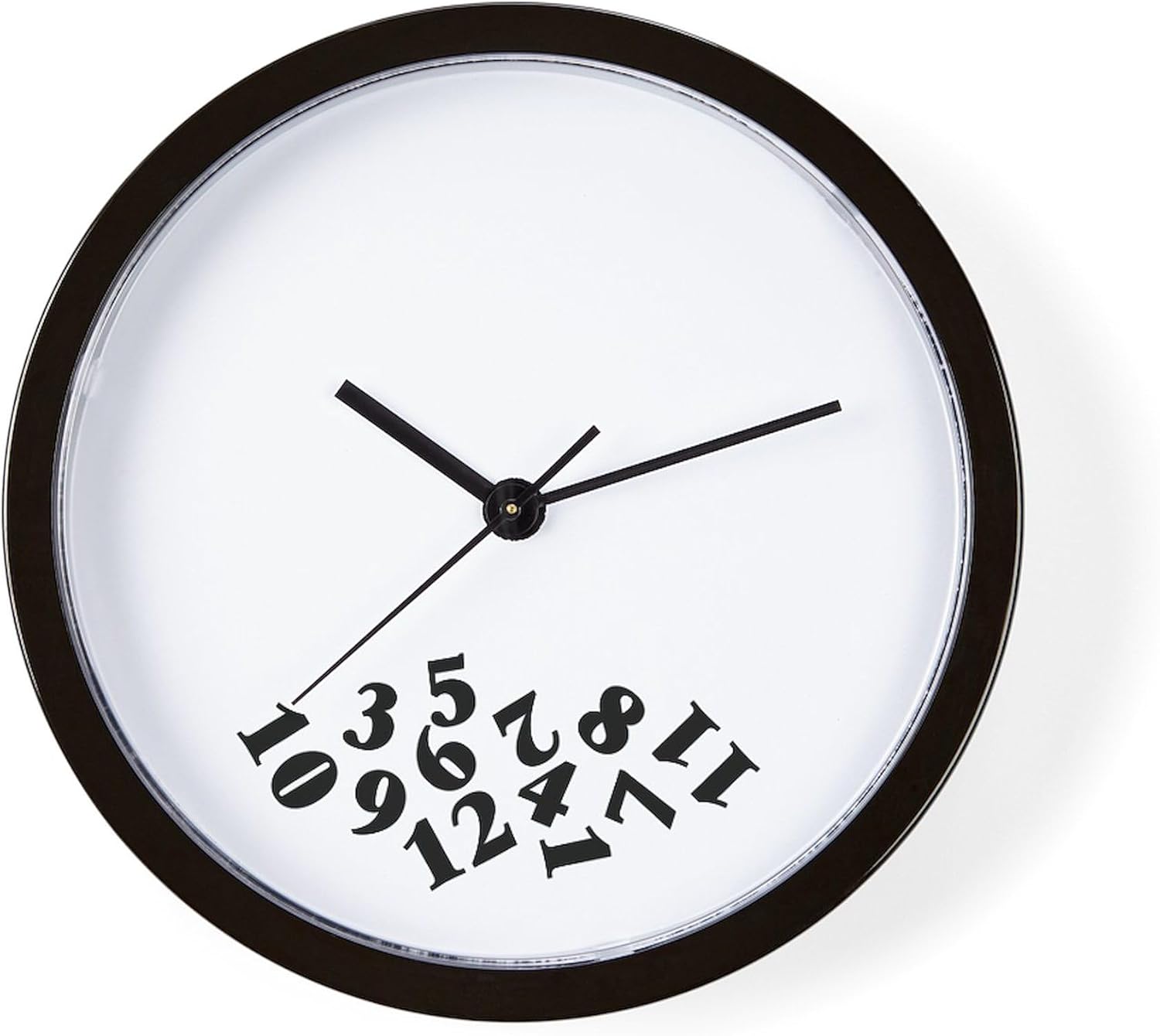 CafePress Fallen Numbers' 10" Wall Clock for Livingroom, Kitchen, or Office