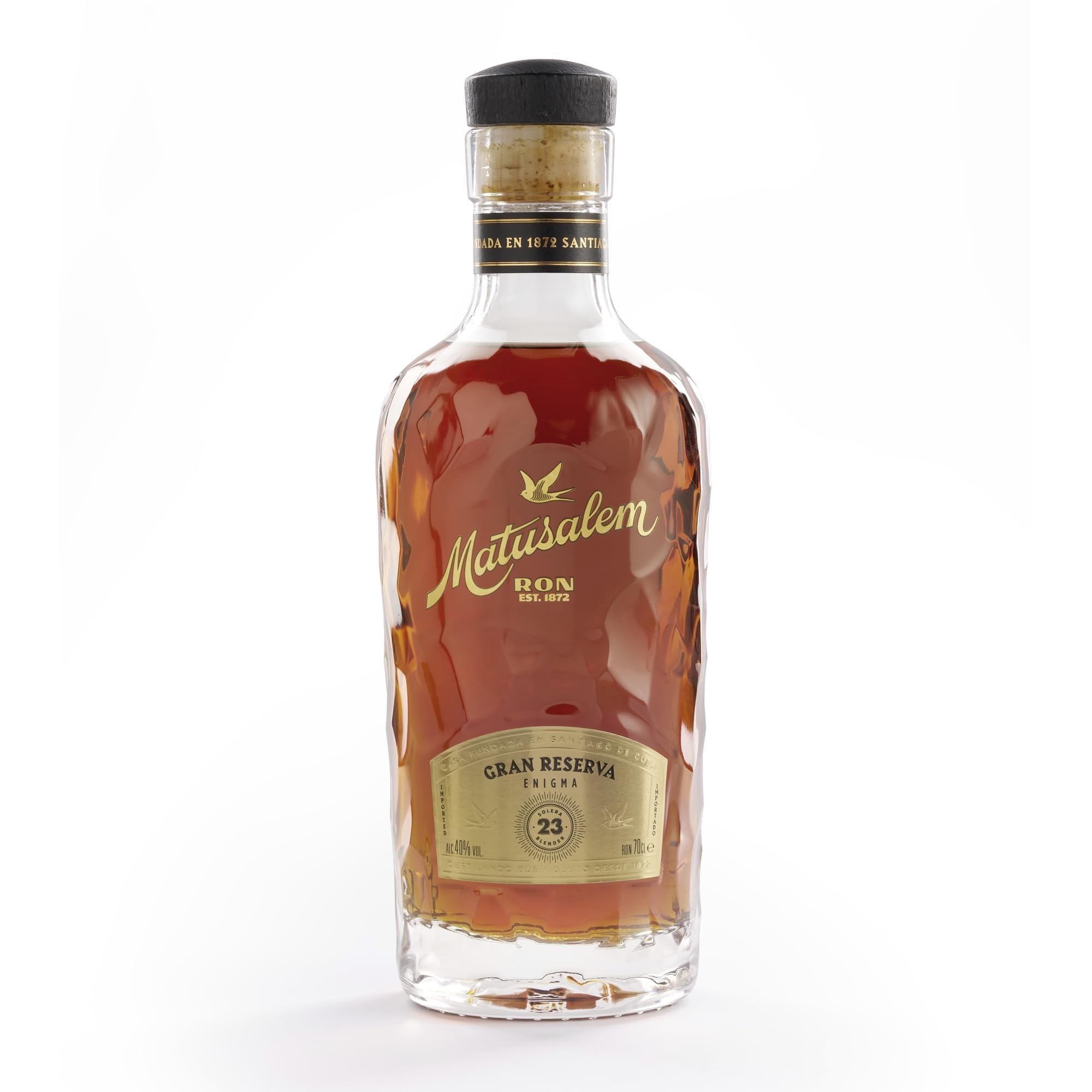 Matusalem Gran Reserva 23 Jahre Rum mit 40% vol. | Rum aus der dominikanischen Republik | 23 Jahre im spanischen Solera-Verfahren gereift (1 x 0,7l) | 700 ml (1er Pack)
