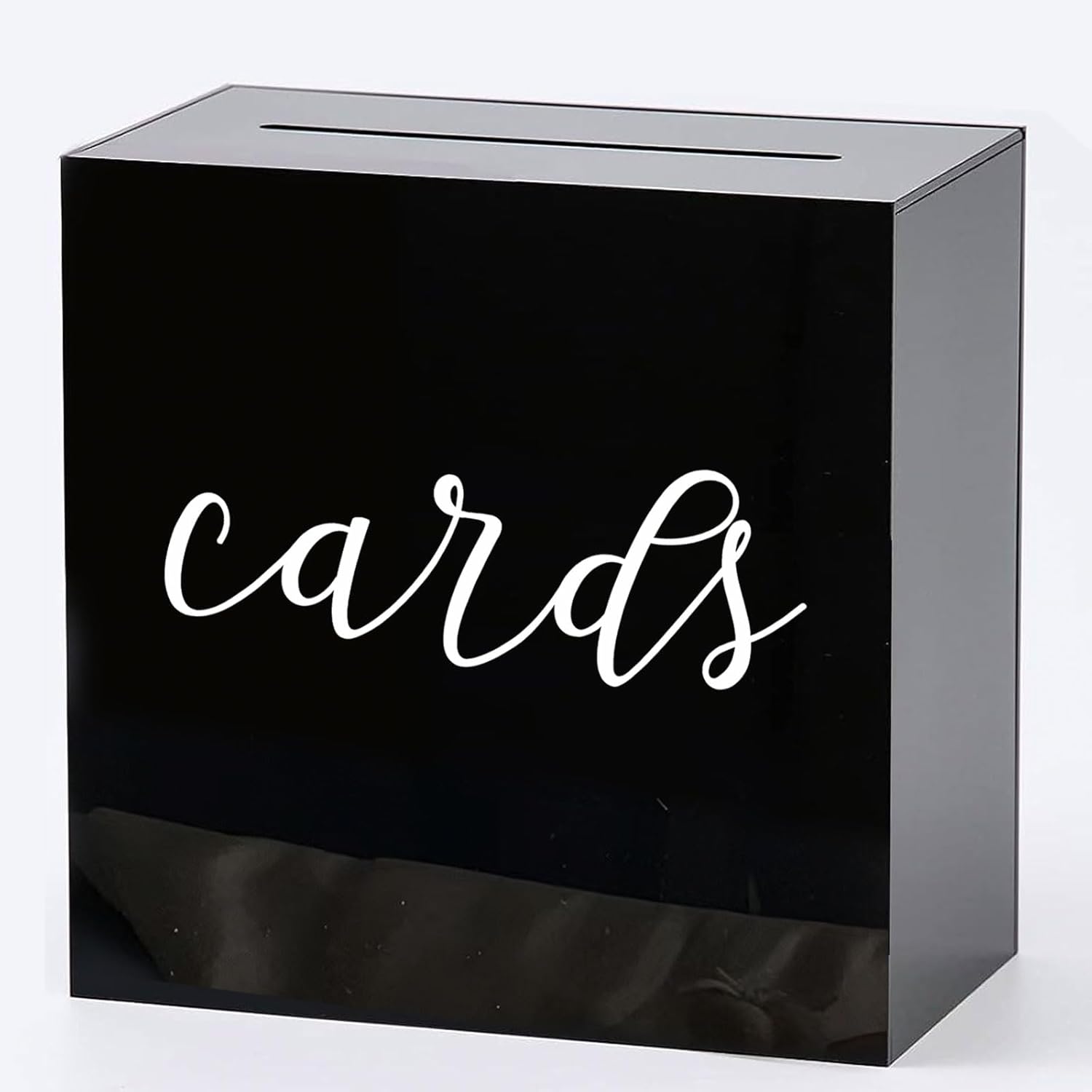 JupDec Wedding Card Box for Reception with Slot, 10" Large