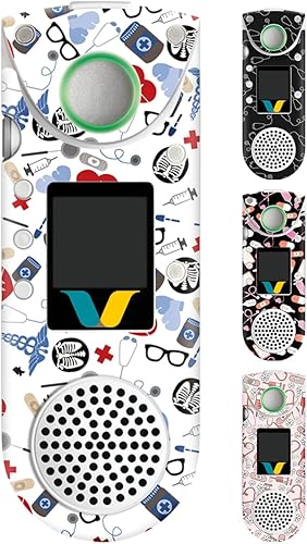 Plifal Funda de piel compatible con Vocera B3000B3000n, juego de 4 calcomanías para el cuidado de la salud, compatibles con Vocera B3000, calcomanía