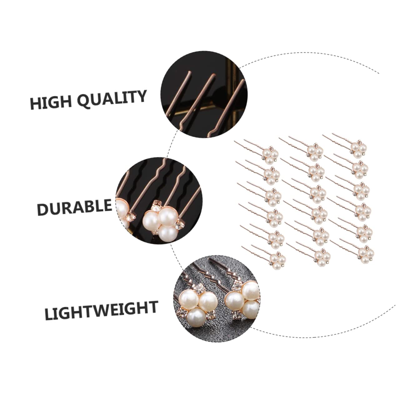 Baluue 54stücke Teiliges Förmiger Haarnadeln Mit Perlen Und Strass Für Bräute Eleganter Haarschmuck Für Hochzeiten Für Brautjungfern Und -frisuren