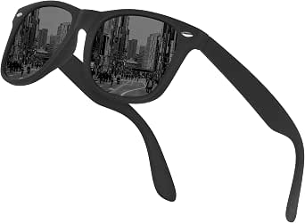 YAMAS Polarized Sunglasses – UV400 Protection, Classic Unisex Shades, Brown Frame - View #6