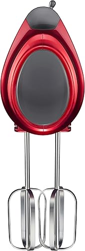 Miniatura 2 de Batidora de mano eléctrica de mano con fondo plano, mezclador portátil para hornear pasteles de cocina, mezcla potente para masas más gruesas con