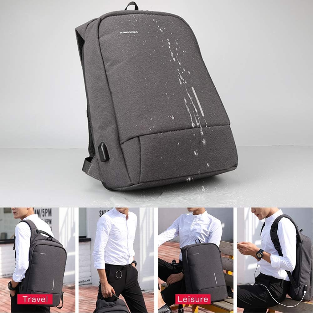 Free Shipping Offer Safty Anti-Theft Laptop Backpack,Vere Gloria Travel Laptop Daypack with USB Charging Port Anti Theft Bag Water Resistant Daily Use (Deep-Grey(15.6)) Free Shipping Offer Safty Anti-Theft Laptop Backpack,Vere Gloria Travel Laptop Daypack with USB Charging Port Anti Theft Bag Water Resistant Daily Use (Deep-Grey(15.6))