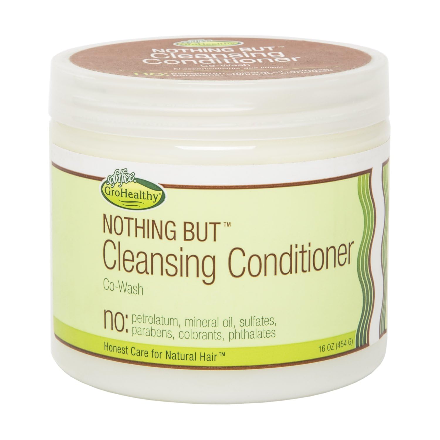 NOTHING BUT Cleansing Conditioner Co-Wash - Gentle Non-Irritating Sulfate-Free Conditioner Cleans and Softens All Types of Healthy, Natural Hair - 16 oz (Pack of 1)