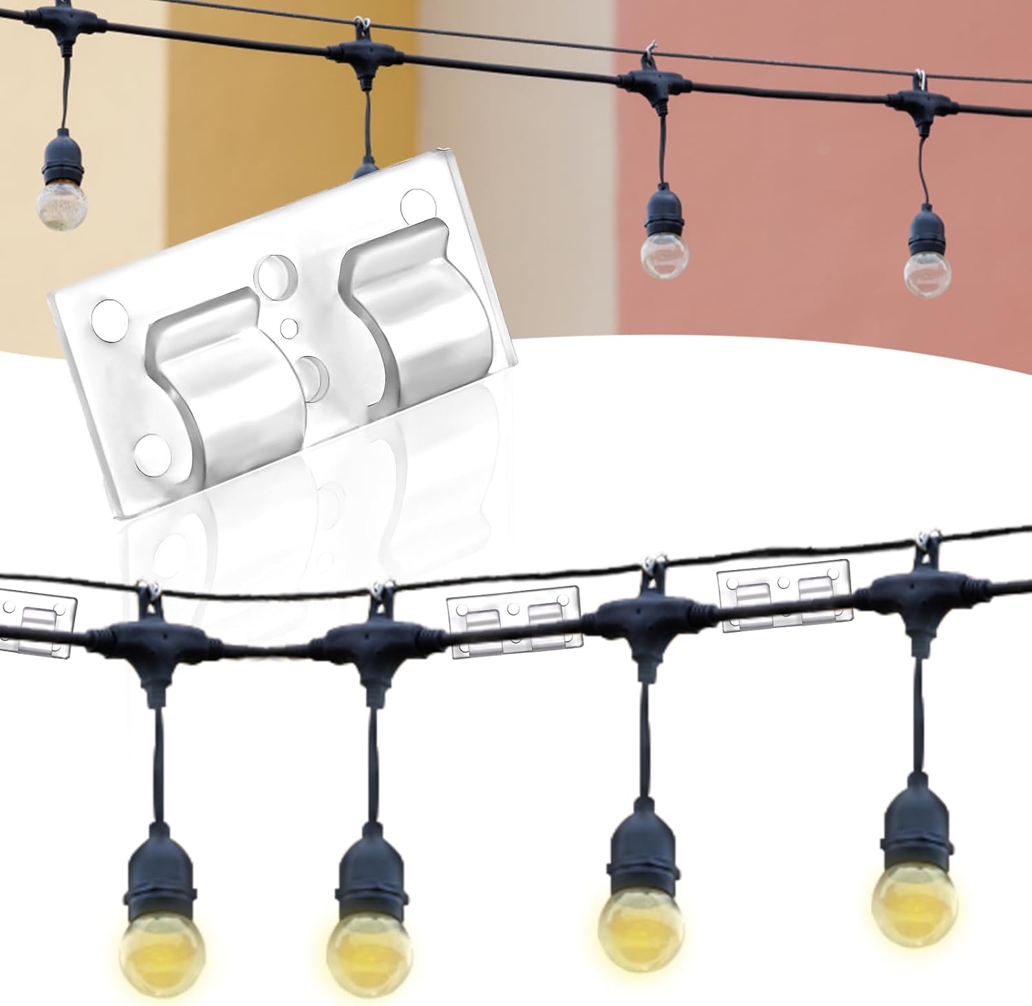 TOYMIS 30pcs Christmas Lights Clips, Outdoor Light Clips