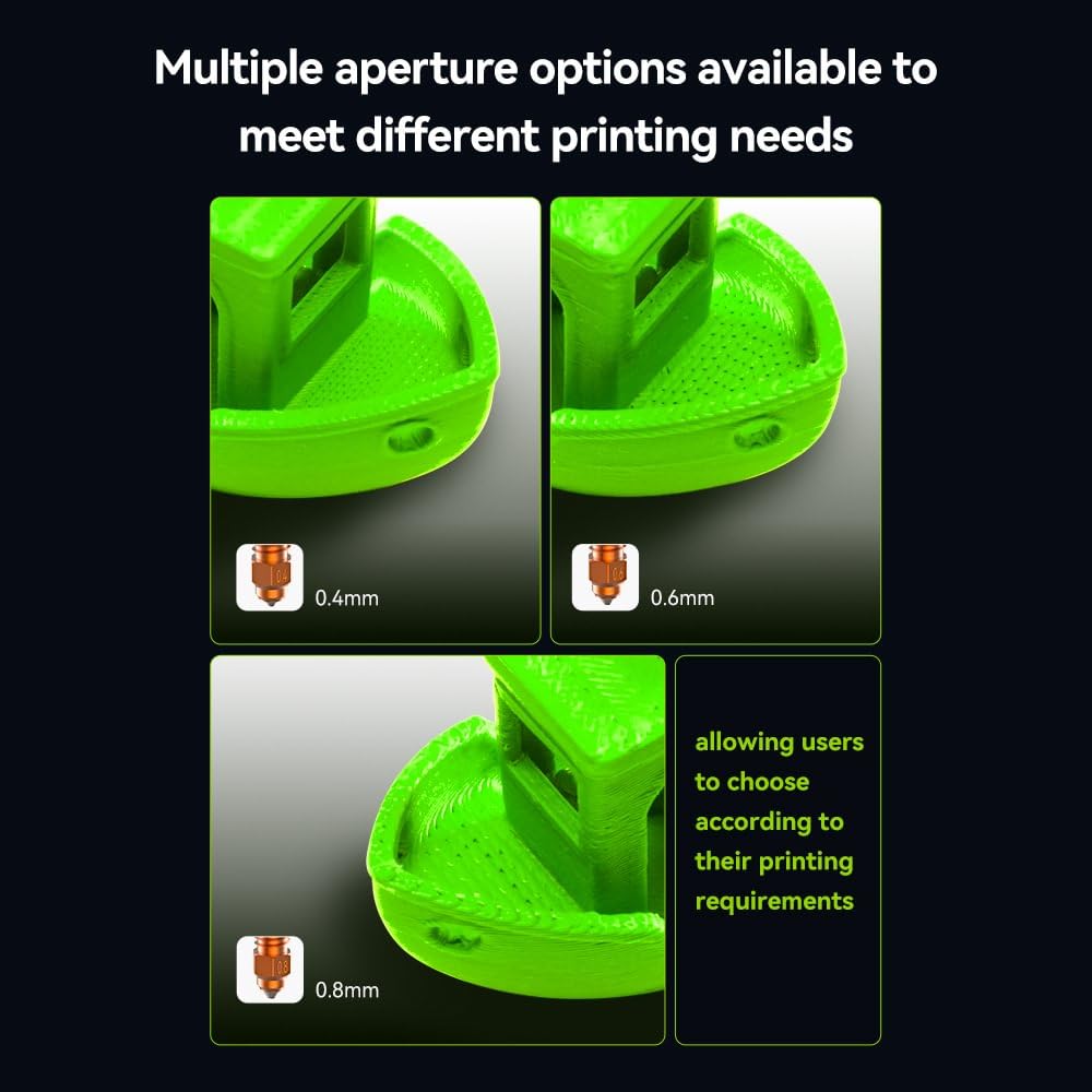 Creality K2P Unicorn - Kit de boquillas de intercambio rápido (4 piezas) con grasa térmica para impresora 3D K2 Plus, instalación rápida, impresión de alto flujo, material mejorado, múltiples opciones