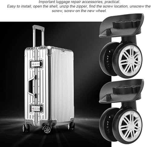 Miniatura 5 de Zerone Rueda grande de doble fila, 1 par al aire libre doble fila grande barra de tracción caja código caso maleta accesorio