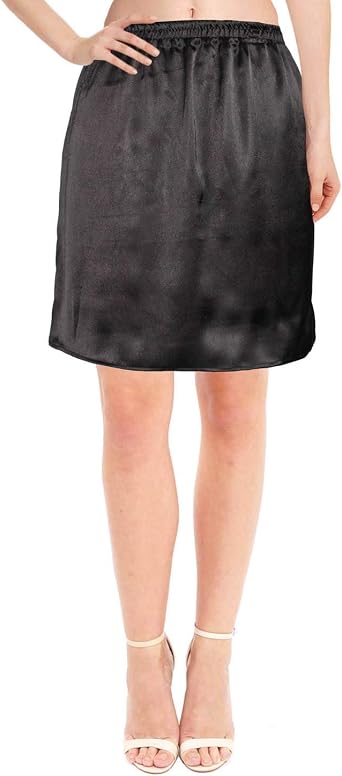 Amazon.com: STYLOBE Falda media de satén para mujer, falda de media capa,  media lencería, media capa para vestidos : Ropa, Zapatos y Joyería