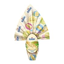 GALAK Uovo di Pasqua 2026 Cioccolato Bianco con Sorpresa e 2 Cioccolatini 240g