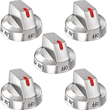 5-Pack DG94-03500A Stove Knobs for Samsung Oven Range Gas Surface Burner Control Knob NX60T8711SS NX58H9950WS X60T8311SS Replacement DG64-00347A, DG64-00473A, DG64-00472A DG94-03500A/Z