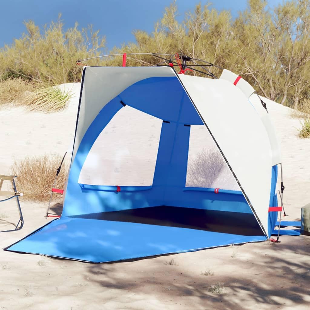 Tienda de campaña para playa para 2 personas, color azul celeste de liberación rápida, resistente al agua, 4005308