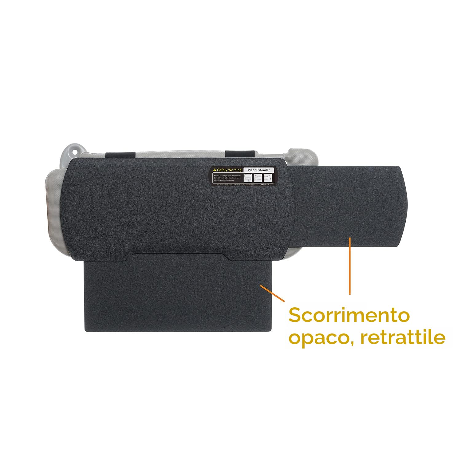 Estensore per parasole dell’auto, antiriflesso, per sedile del conducente o del passeggero davanti, 1 pezzo