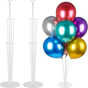 Voircoloria Balloon Stand Kits for Table Birthday Party Decorations, 2 Sets