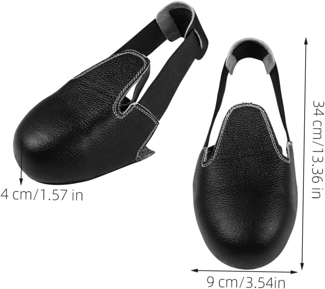 GLEAVI Warm and Safe 2 Pairs Covers Non Slip Shoe Covers for Men's Work Boots Construction Use