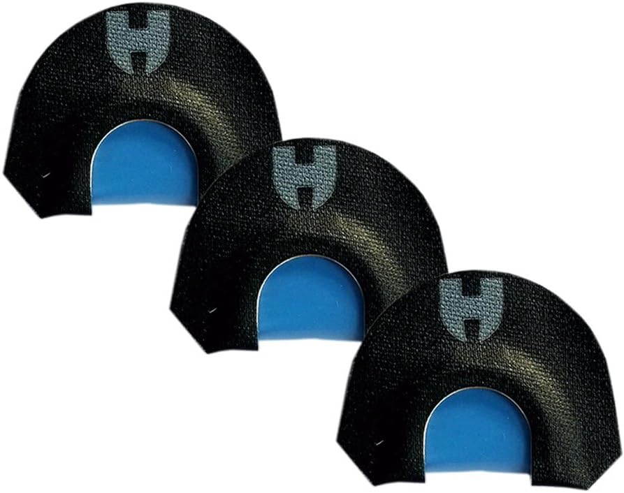 Elk Diaphragm Calls Standard Double Reed 3 Pack, Black