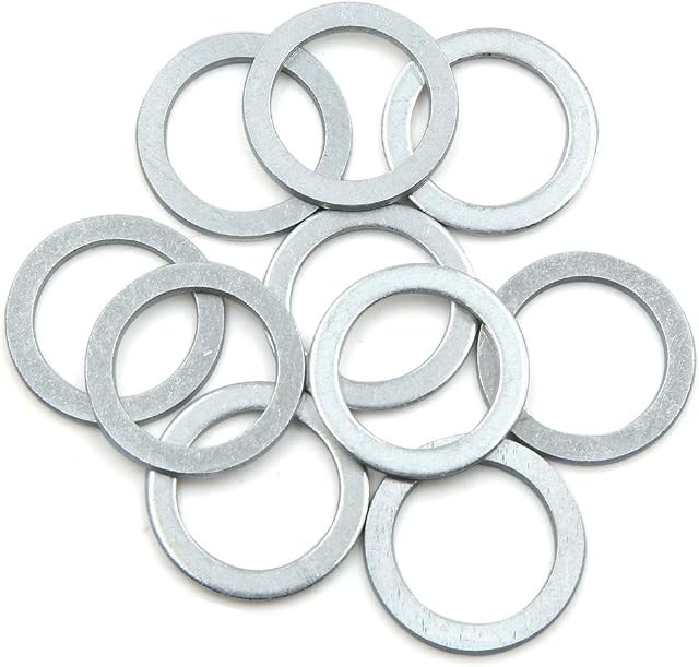 X AUTOHAUX 10pcs Oil Crush Washers Drain Plug Gaskets 20mm ID. 28mm OD.