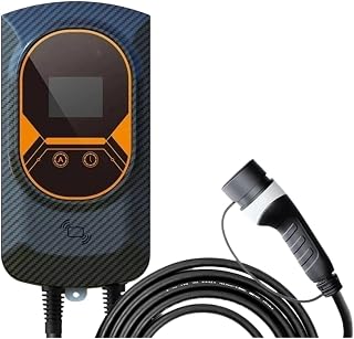 EV Charging Station 32A Electric Vehicle Car Charger EVSE Wallbox Wallmount 7.6/11/22KW Type2 Cable IEC62196 APP Control(7.6KW 32A 1 Phase)