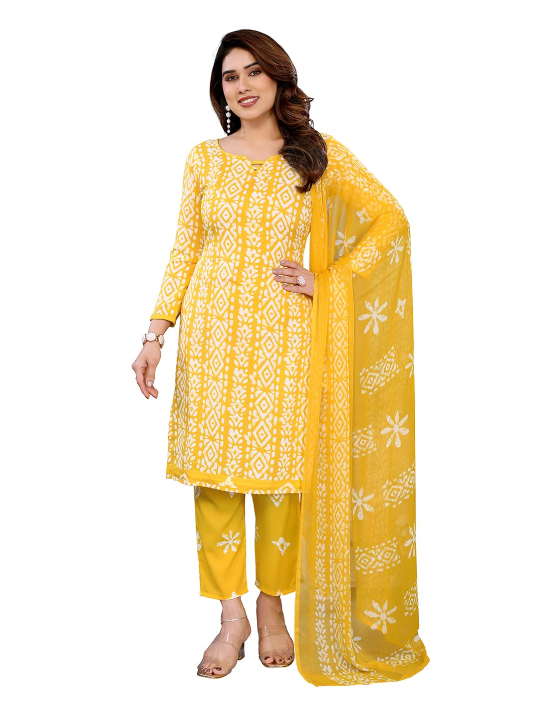 Women's Unstitched Crepe Printed Dress Material - GY_MD_DM1_235-image-48