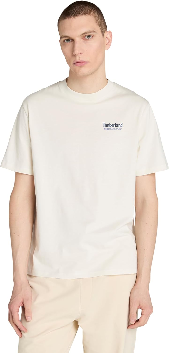 Timberland Mens Rugged Active Gear Back Graphic T-Shirt