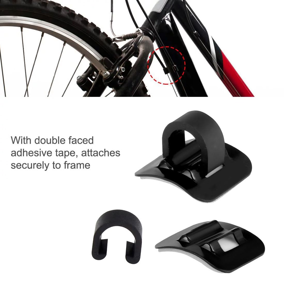 Zaky Set Clip per Cavi Bicicletta C Accessori Il Fissaggio della