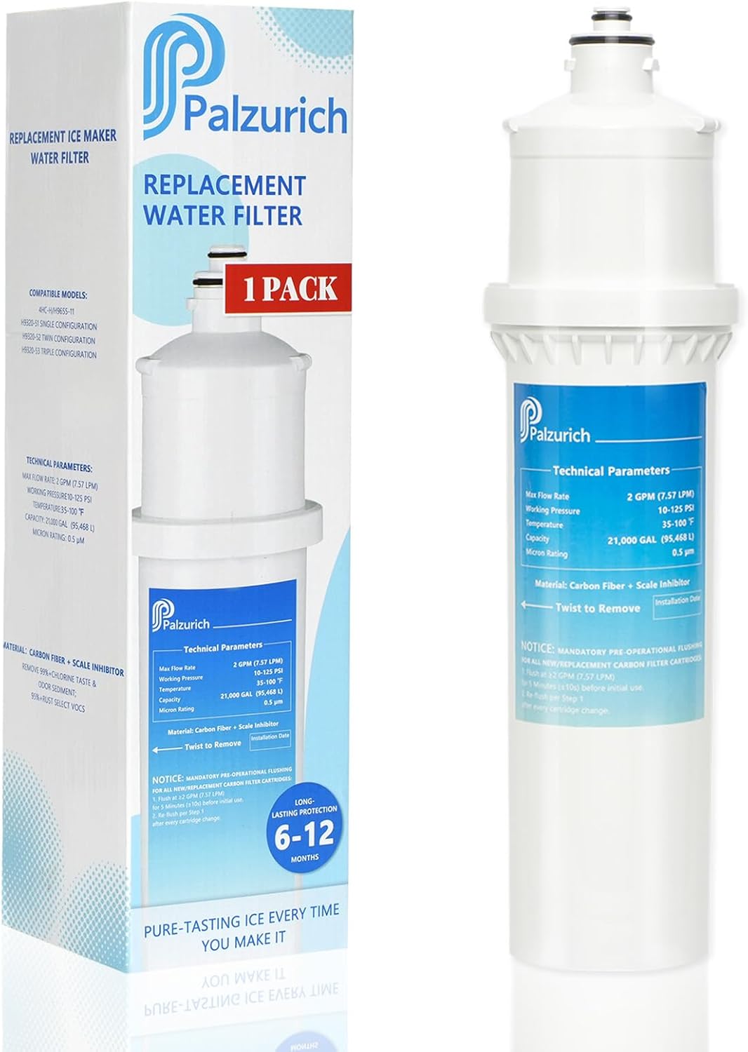 SS-2.5 Water Filter, Replacement for F.Set.SS-2.5 Filter, Compatible with F.Set.SS-2.5、 Elf-SS-2.5-R Model、EWS SS-2.5(1 Pack)