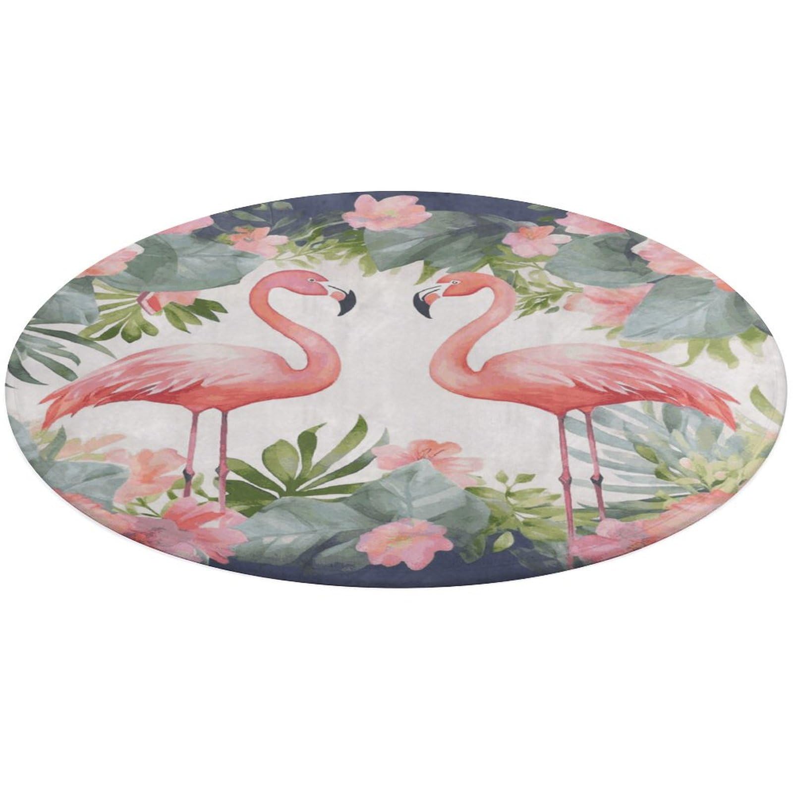Alfombra para sala de estar pequeña con diseño de flamencos modernos