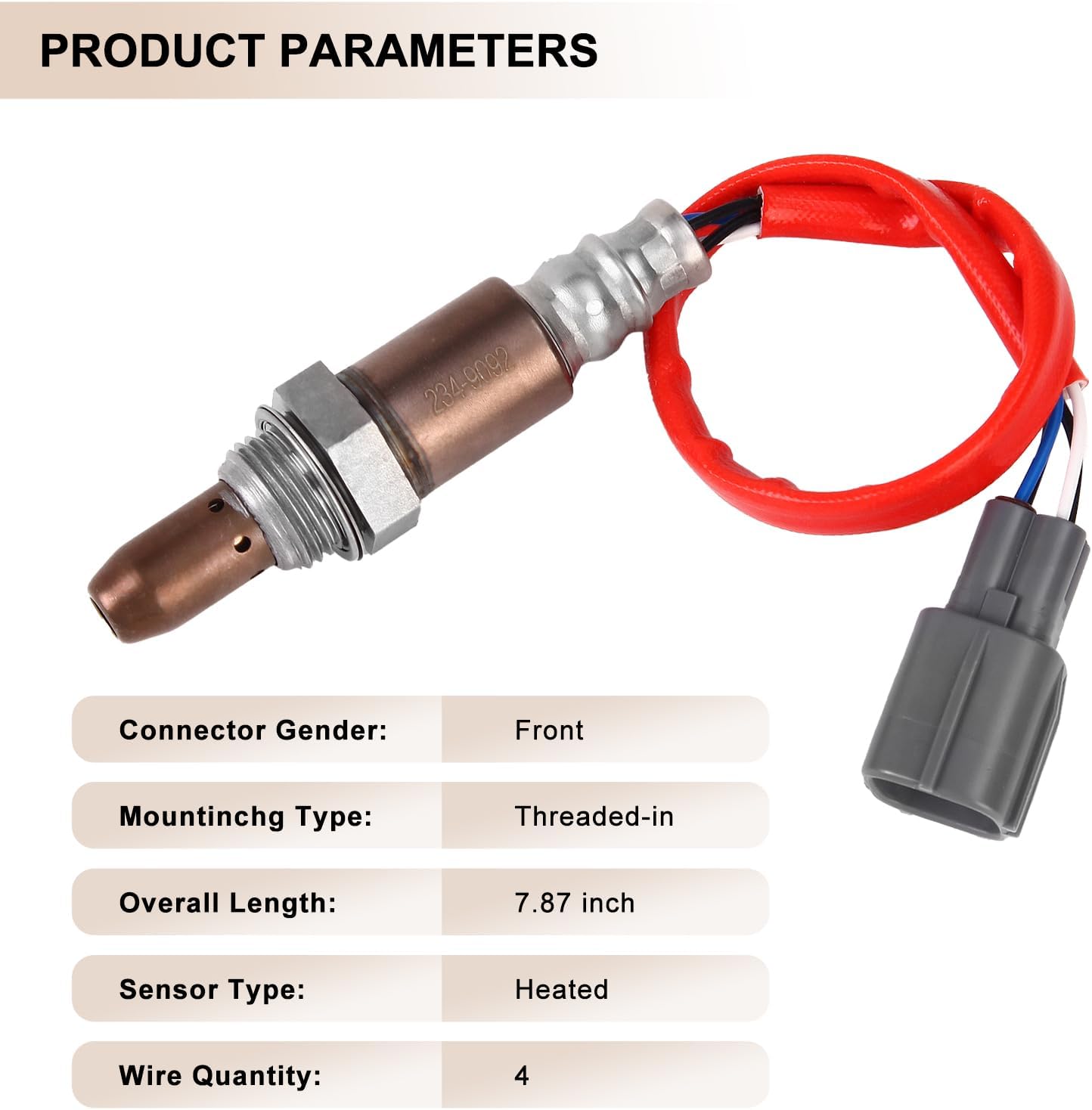 Oxygen O2 Sensor Upstream Fits for Toyota Highlander 2.7L 2009-2013, for Subaru Outback Legacy Tribeca 3.6L 2010-2014, Replace 234-9092, 22641-AA53A, 22641AA53A, 22641-AA530