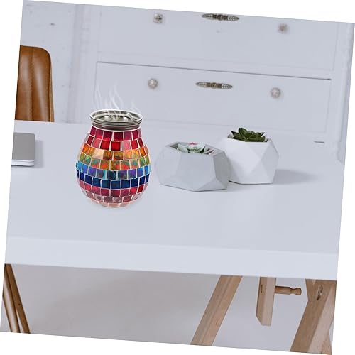 Miniatura 7 de Uonlytech Patrón de cera quemador de fusión Bandera USA Tarta de cera derretida decorativa eléctrica casera americana vela de cristal lámpara de