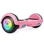 SISIGAD Scooters for Kids Ages 7-12, with Built-in Bluetooth Speaker and 6.5 Colorful Lights Wheels, Safety Certified Self Balancing Scooter(Pick)