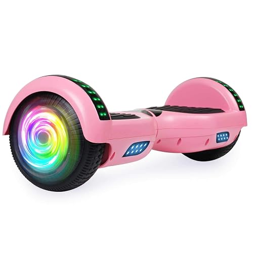 SISIGAD Scooters for Kids Ages 7-12, with Built-in Bluetooth Speaker and 6.5" Colorful Lights Wheels, Safety Certified Self Balancing Scooter