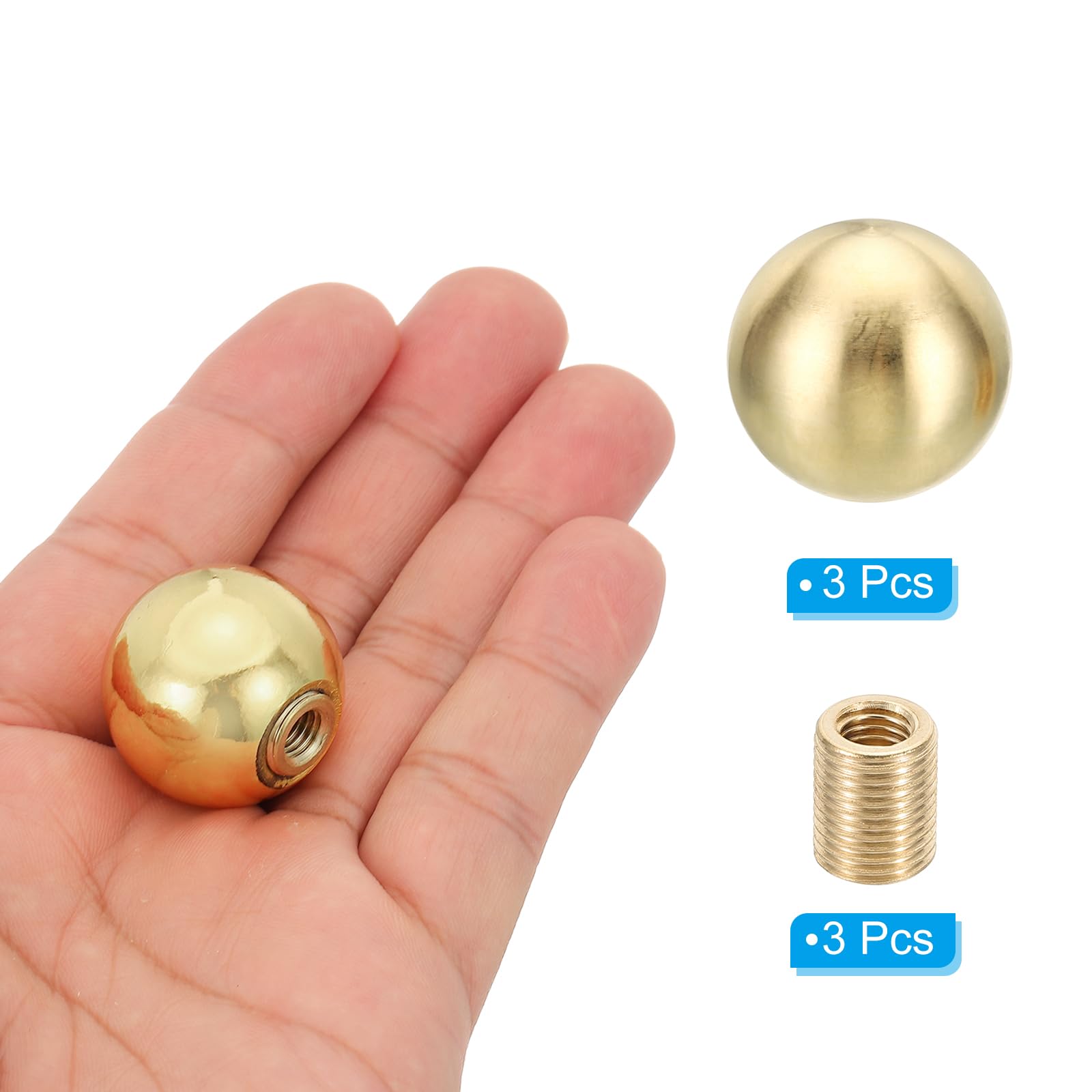 PATIKIL 25mm Ball Lamp Finials Caps Knob - Image 3